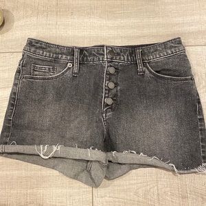 Black Jean shorts
